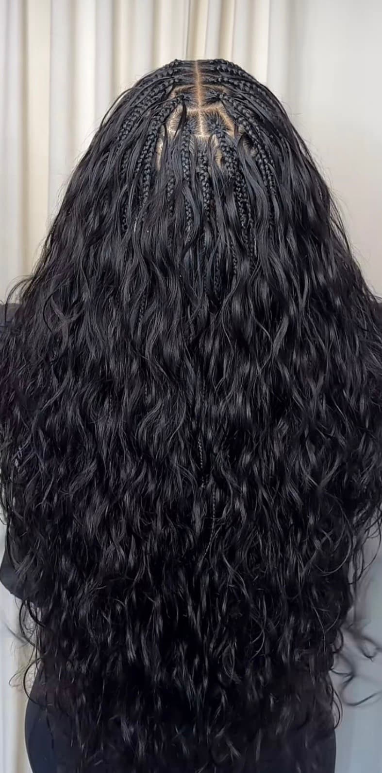 Boho braid bodywave réalisée par Hair by Gloria